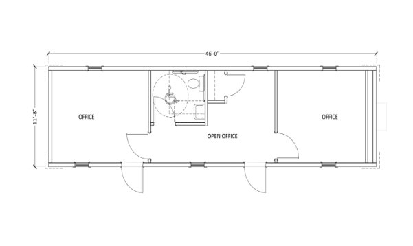 12' x 46' Mobile Office