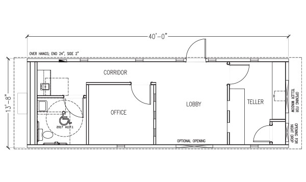Walk-In & Drive-Thru | 1 Office | 14' x 40'