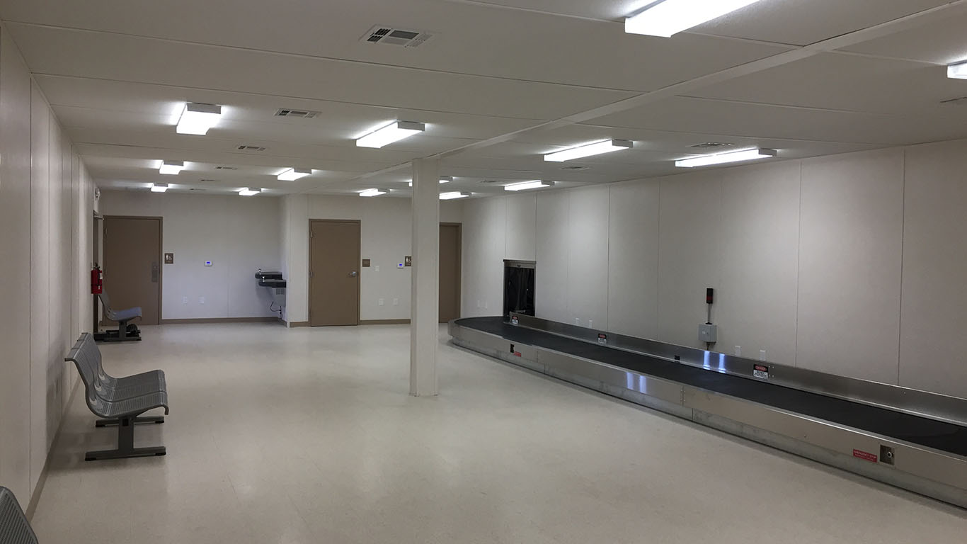 The-inside-view-of-a-modular-baggage-claim-area The-inside-view-of-a-modular-baggage-claim-area