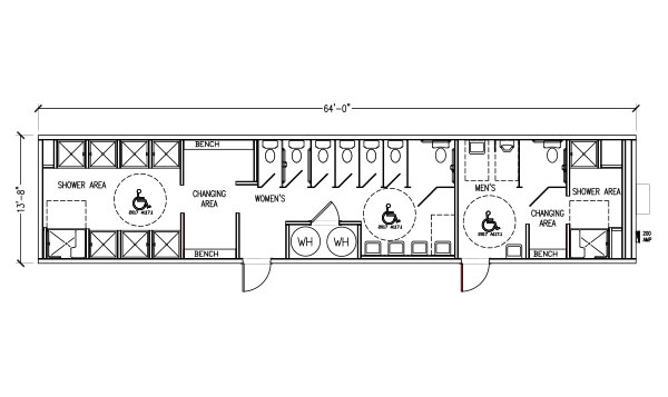 9 Stalls 10 Showers (Women's)